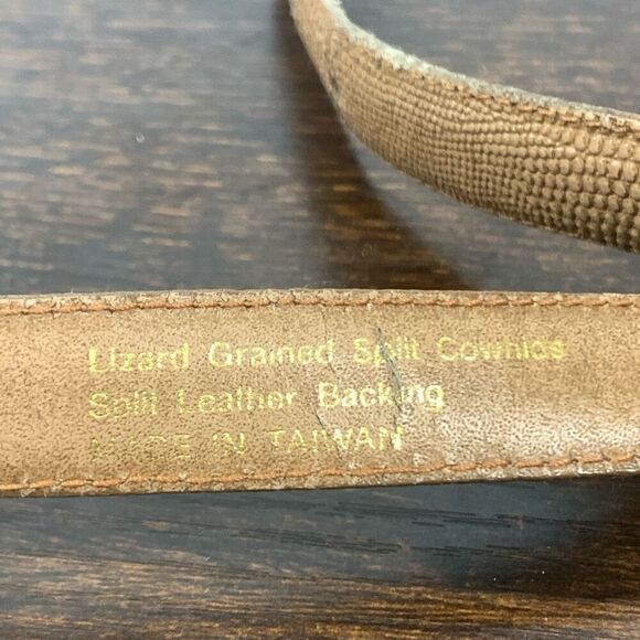 Vintage TJW by Mervyns Women's X035 Snakeskin Belt ML - Picture 7 of 7